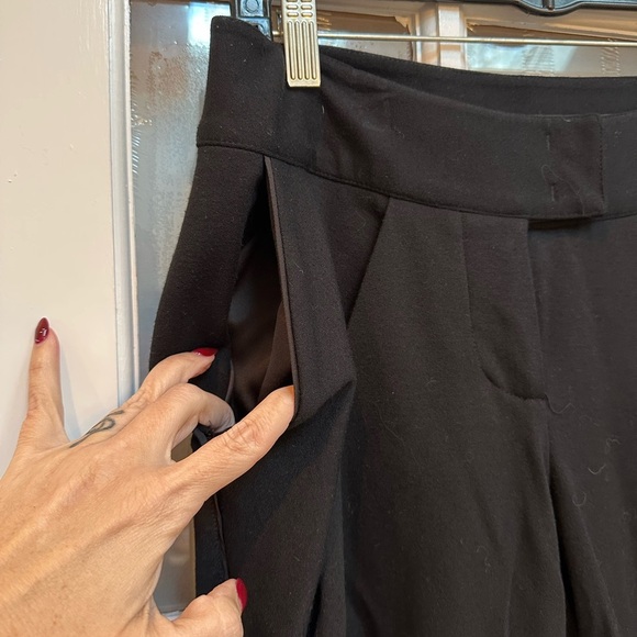Vintage L.A.M.B. Gwen Stefani Y2K High Waist Black Trouser Pants Women's Size 2 - Picture 4 of 14